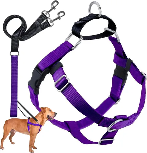 Miniatura 32 de 2 Hounds Design - Arnés para perro (libertad sin tirar), control ajustable, suave y cómodo para pasear perros fácilmente, para perros pequeños, Azul