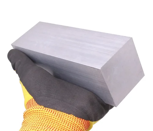 Miniatura 4 de Barra plana de aluminio cuadrado de 2" (50mm) X 2" (50mm) de 6" de largo, placa de uso general 2" 6061, material de moledor sólido T6511 nuevo