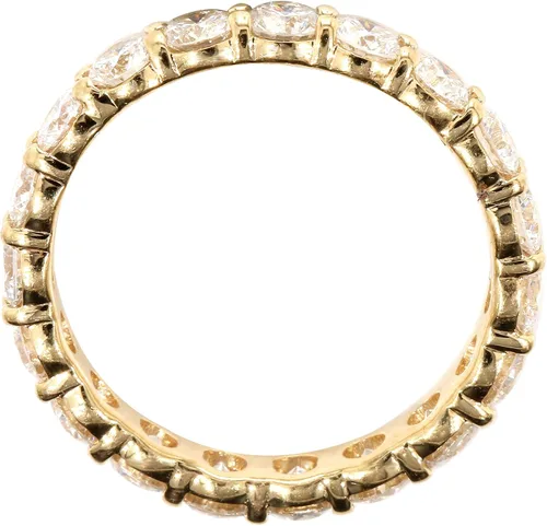 Miniatura 2 de Anillo de boda de eternidad de oro amarillo de 14 quilates con diamantes cultivados en laboratorio (2.50 cttw, color I-J, claridad VS2-SI1), Metal