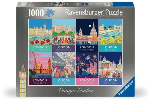 Miniatura 11 de Ravensburger Vintage London - Rompecabezas de 1000 piezas para adultos y niños a partir de 12 años - Inglaterra, Reino Unido