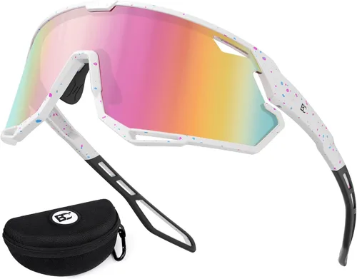 Miniatura 14 de BIRCEN Gafas de sol deportivas de béisbol para hombre: TR90 gafas de ciclismo ligeras envolventes para correr al aire libre MTB Bike