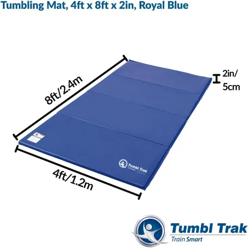 Miniatura 2 de Tumbl Trak Colchoneta plegable para gimnasia Azul Real