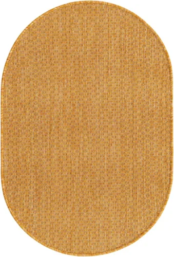 Miniatura 55 de Unique Loom Collection Alfombra de Área Plana Casual de Transición Sólida Jaspeada para Interiores/Exteriores (Pasillo 2' x 6' 1", Azul/Azul Marino)