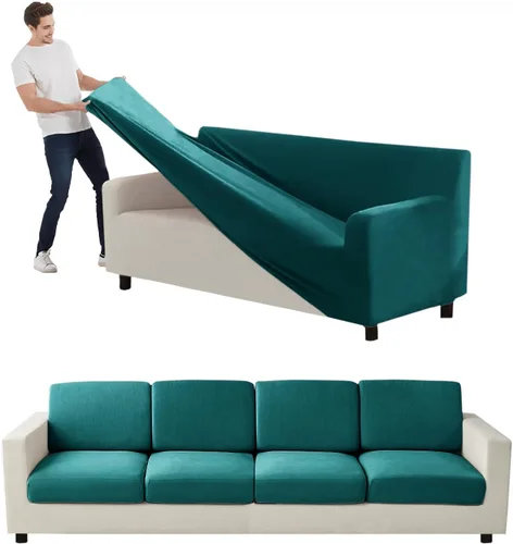 Miniatura 244 de Funda para Sofá de Terciopelo, Fundas Elásticas para Sofá para Funda Principal Separada/Respaldos y Cojines de Asiento, Funda para Sofá, para Fundas