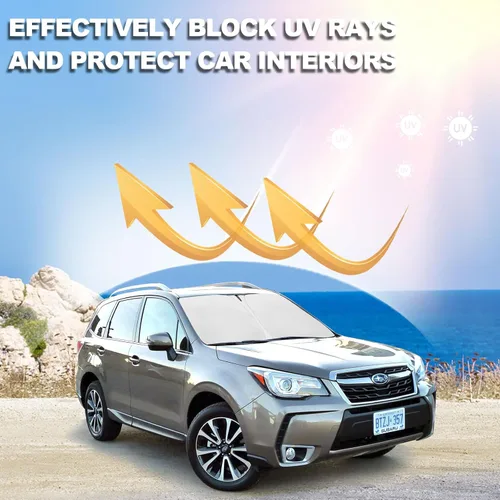 Miniatura 6 de Parasol para parabrisas delantero mejorado 2026 apto para Subaru Forester Crossover, Base, Premium, Sport, Limited 2015-2018, plegable, mantiene tu