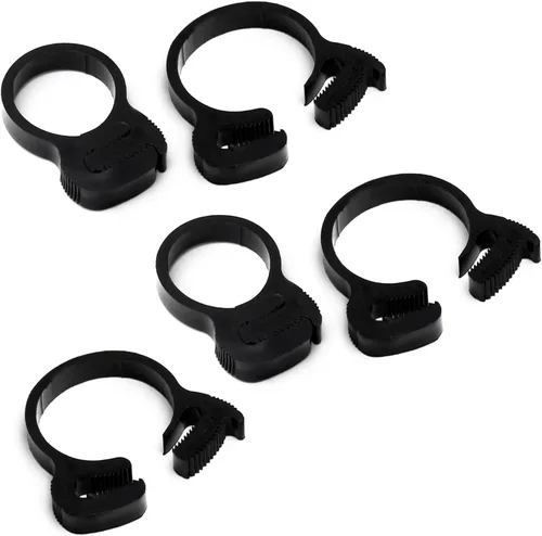 Miniatura 36 de Abrazaderas de manguera de agarre de 0.484-0.559 in de nailon ajustable de plástico resistente rápido doble agarre para fontanería, aplicaciones