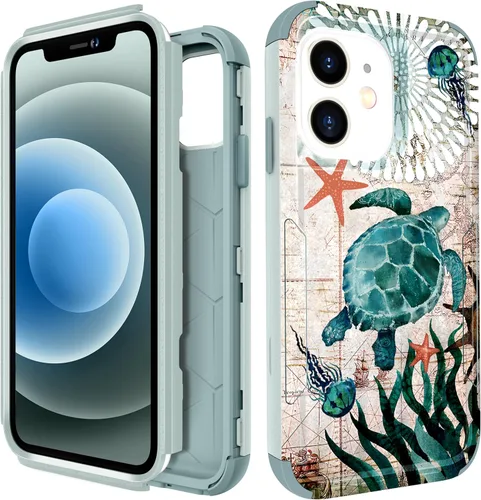 Miniatura 131 de para iPhone 11 - Funda para mujeres y niñas, diseño único estético, mariposa azul kawaii para adolescentes, funda protectora resistente, dura, a