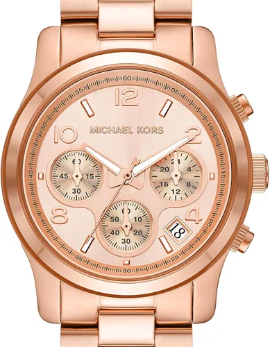 Miniatura 4 de Michael Kors Runway - Reloj de acero inoxidable para mujer, con banda de acero, cerámica o silicona