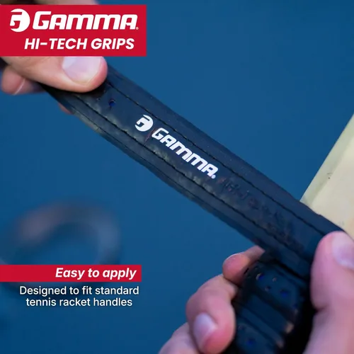 Miniatura 3 de Gamma Hi-Tech Replacement Tennis Grip, High Traction Feel, Maximum Control, Durable Tennis Racquet Grip, Tacky Surface