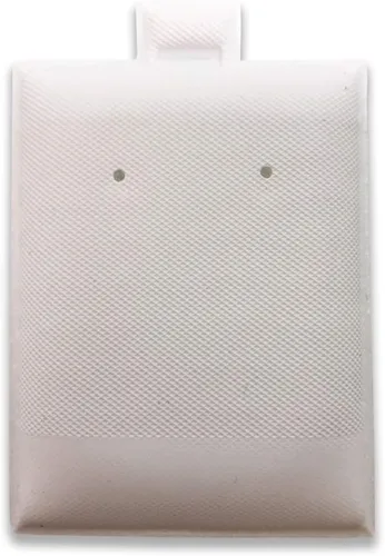 888 Display® - Paquete de 100 tarjetas para pendientes de hojaldre Blanco