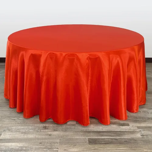 Miniatura 24 de YOUR CHAIR COVERS - Mantel redondo de satén de 120 pulgadas, color rubor, manteles de mesa redondos para mesas de banquete de 5 pies Blush