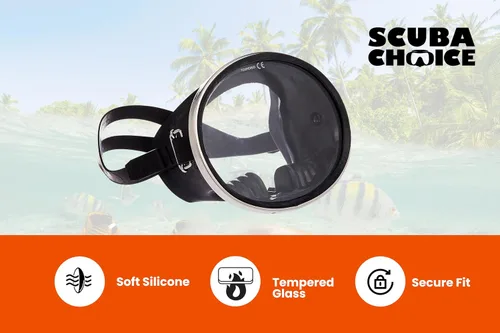 Miniatura 10 de Scuba Diving Mask, Oval Tempered Glass Snorkel Mask with Comfortable Classic Rubber, Snorkeling Gear for Adults, Swimming & Freediving Goggles for