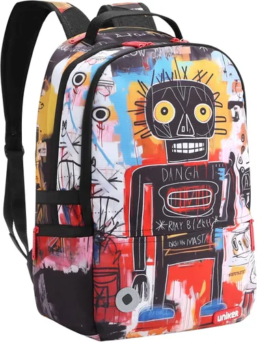 Miniatura 13 de Mochila de viaje para portátil, mochila de grafiti para el trabajo, mochila de diseñador para portátil de 15.6 pulgadas, bolsa resistente al agua