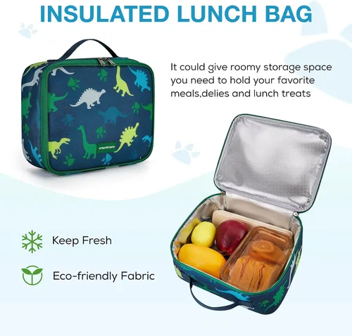 Miniatura 4 de Mommore - Juego de mochila para niños, mochila escolar ligera para niños, bolsa de libros primaria para estudiantes con correa para el pecho, 3