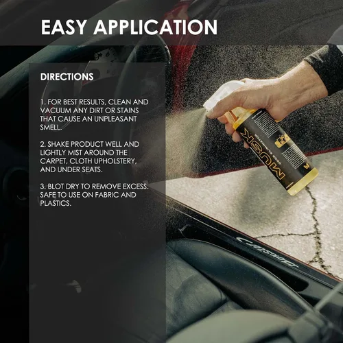Miniatura 5 de WASH&WHIPS Musk - Eliminador de olores sin perfume, neutraliza los malos aromas, olores y humo del interior del automóvil, ropa, cuero, alfombras
