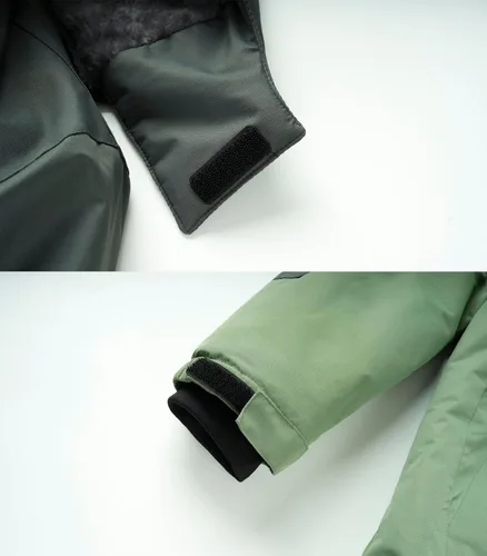 Miniatura 6 de INVACHI Chaqueta de esquí de invierno para hombre, impermeable, resistente al viento, forro polar con capucha
