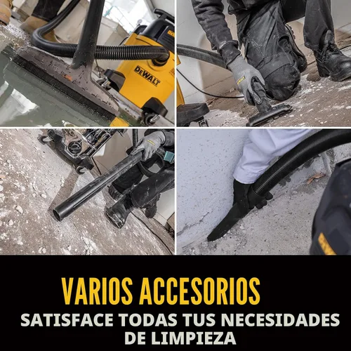 Miniatura 4 de DEWALT Stealthsonic Aspiradora de taller húmeda y seca, 5 galones, 4 HP, aspiradora ultra silenciosa con kit de accesorios completo y 6 bolsas