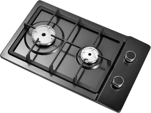 Estufa de gases de 20 pulgadas, quemador de gases incorporados 2 quemadores, estufa de gases superior NG/LPGS convertible, quemadores dobles de