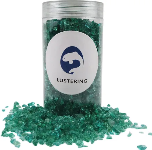 Miniatura 4 de LUSTERING Vidrio triturado de alto brillo con purpurina, vidrio de fuego, vidrio roto, gemas de vidrio para foso de fuego, manualidades DIY