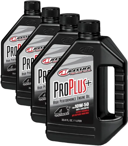 Miniatura 2 de Maxima Racing Oils 30-029128-2PK Pro Plus+ 10w40 - Aceite sintético para motor de motocicleta, botella 1G, paquete de 2