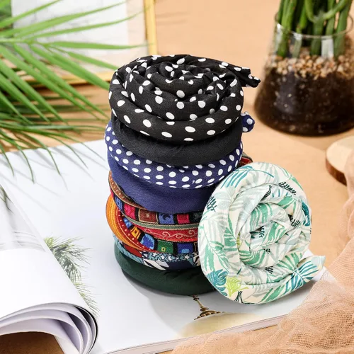 Miniatura 4 de Dingion 9 piezas de lazos para el cabello con cierre en espiral, accesorio de rastas largas, alambre de hierro incrustado para cola de caballo