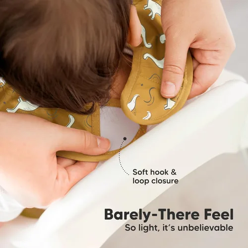 Miniatura 4 de KeaBabies Paquete de 3 baberos impermeables para comer, baberos ligeros para alimentación de niños pequeños con gran atrapador de alimentos, a