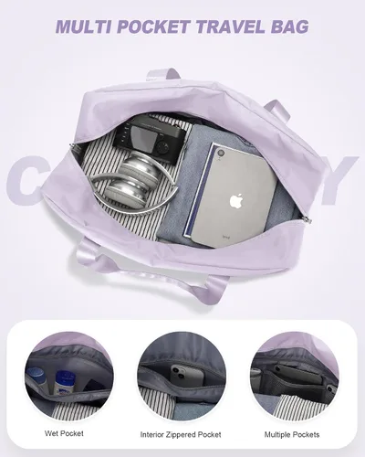 Miniatura 7 de Bolsa de viaje para artículos personales de Spirit Airlines de 18 x 14 x 8 pulgadas, bolsa de viaje debajo del asiento, equipaje de mano plegable