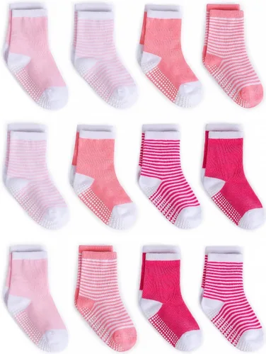 Miniatura 16 de Zaples - Calcetines con suela antideslizante y altura media para bebés, niños y niñas Negro