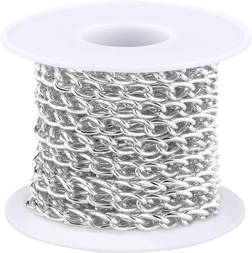 Miniatura 20 de Jishi Cadena de serpiente de oro de 33 pies de 0.047 in, cadenas para hacer joyas, collares, pulseras, suministros de joyería, hallazgos – Rollo