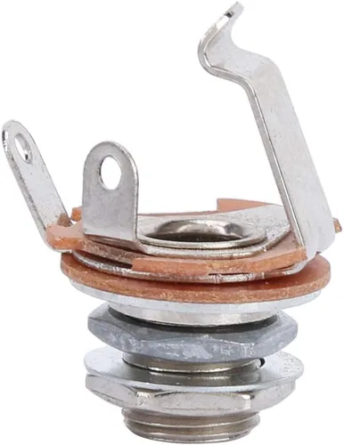 Miniatura 8 de Conector de entrada mono, 10 cables de conexión de 0.250 in, conector de montaje en panel para guitarras eléctricas, bajos, accesorios