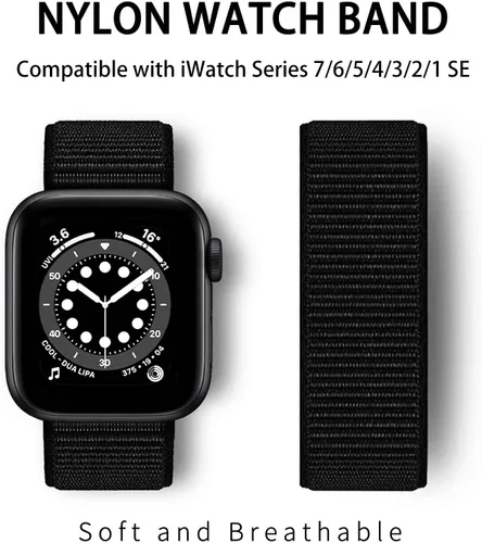 Miniatura 2 de Nylon Band Compatible with Apple Watch: Sport Loop Fits iWatch Series