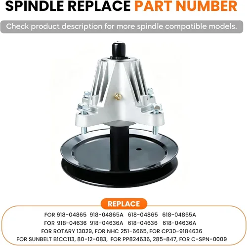 Miniatura 4 de ILONPA Conjunto de husillo para Cub Cadet MTD 918-04865A, 918-04865, 618-04636, 918-04636, 618-04636A, 918-04636A LTX1045 LTX1046