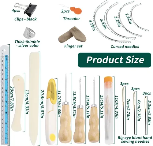 Miniatura 2 de WONVOC Kit de encuadernación de libros, kit de fabricación de libros, herramienta de carpeta de huesos para manualidades de papel, herramienta