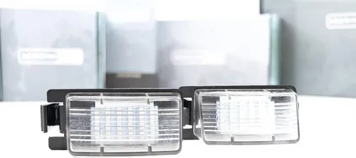 Morimoto XB - Luces LED para matrícula, carcasa negra, se adapta a Nissan 370z Z34, montaje Plug and Play, fácil instalación, luz blanca pura de