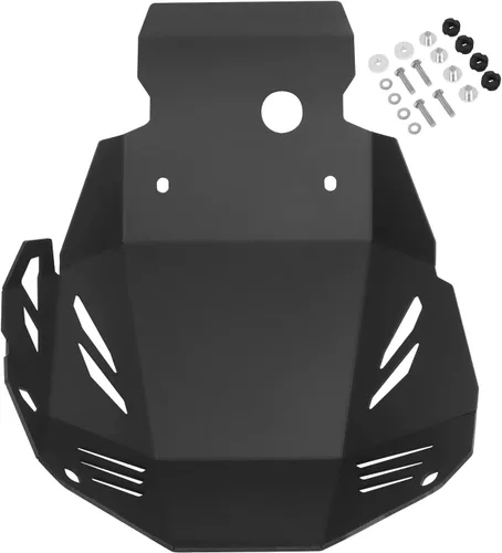 Placa de deslizamiento de motor de repuesto Worldmotop para Kawasaki KLR650 KLR 650 2008-2023, cubierta protectora del motor de motocicleta (negra)