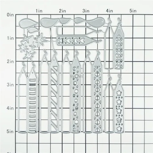 Miniatura 4 de Troqueles de corte de metal para fiesta de cumpleaños para hacer tarjetas, plantillas de kit de troqueles en relieve de papel, suministros