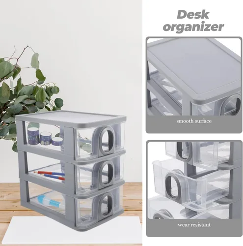 Miniatura 5 de Gabinete de almacenamiento de cajones, gabinete de almacenamiento de manualidades, cajas varias, estuche de almacenamiento de papelería, organizador