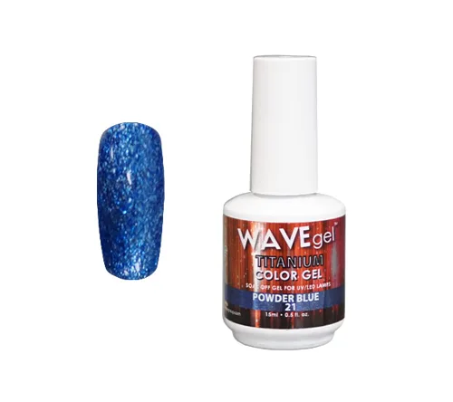 Miniatura 25 de WAVEGEL - Esmalte de uñas en gel con purpurina, colección Titanio, #28 Twinkle Pink I 0.5 onzas
