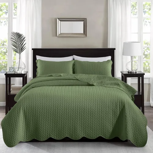 Miniatura 55 de MOONLIGHT20015 Paquete de 8 Colchas Tamaño King para Cama (106" x 96") - Venta al Por Mayor para Hoteles, Dormitorios de Huéspedes y Airbnbs - Gris