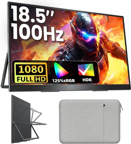 Miniatura 10 de Upperizon Monitor portátil de 16 pulgadas 2K QHD 2560X1600 145% sRGB 120Hz IPS HDR HDMI USB-C Monitor de viaje para laptop, MacBook, PC, Surface PS5