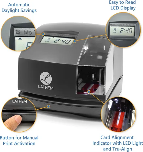 Miniatura 3 de Lathem, reloj con tecnología Tru-Align
