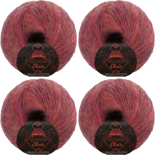 Miniatura 90 de JubileeYarn Mohair Elixir Yarn - 50g/Skein Baby Wool Blend - Cosmopolitan - 1 Skein