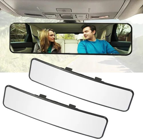 Miniatura 7 de Kitbest Espejo Retrovisor, Universal de 11.4 Pulgadas Clip Interior Panorámico, Espejo Retrovisor Interior de Gran Ángulo, Espejo Retrovisor Convexo