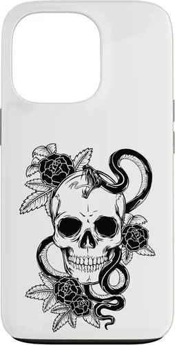 Miniatura 10 de Gothic Flower Skull Snake Roses Case for iPhone 16