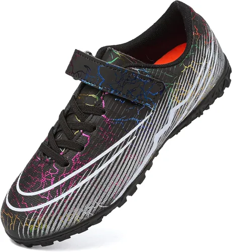 Zapatos de fútbol de césped para niños y niñas, zapatos de fútbol atléticos para exteriores e interiores