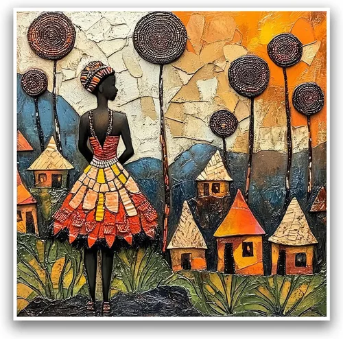 Miniatura 28 de Póster de personas negras, arte de mujeres afroamericanas, arte minimalista para mujer, impresión de mujer afro, obra de arte moderna, 16 x 24
