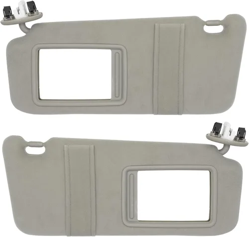 Miniatura 10 de NHILES Visera solar del lado izquierdo del conductor y del lado derecho del pasajero compatible con Toyota Camry sin luz 2007 2008 2009 2010 2011