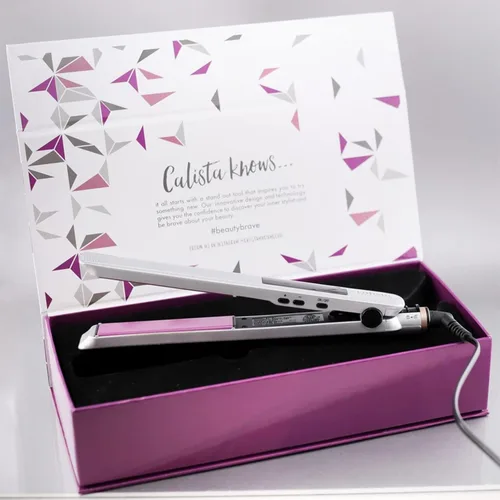 Miniatura 5 de Calista StyleVibe - Plancha vibradora para el cabello, plancha para peinar el cabello seco, tecnología de cerámica iónica de turmalina