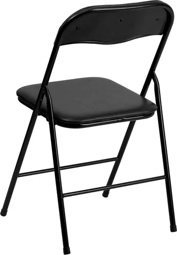 Miniatura 5 de Flash Furniture - Juego de mesa y sillas plegables negras de 5 piezas para jugar cartas Negro