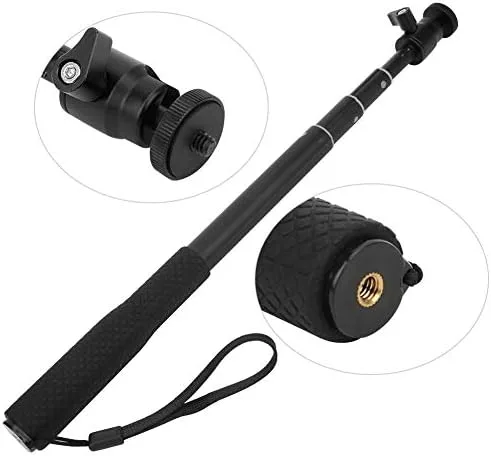 Miniatura 3 de 4 secciones portátil selfie stick telescópico y trípode soporte para selfie, bolígrafo selfie stick trípode para teléfono vlog grabación de video